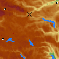 Nearby Forecast Locations - Geilo-oldebraten - Kaart