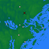 Nearby Forecast Locations - Stockholm Observatory - Kaart