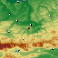 Nearby Forecast Locations - Veliko Tarnovo - Kaart
