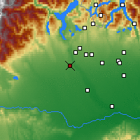 Nearby Forecast Locations - Novara - Kaart