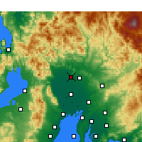 Nearby Forecast Locations - Gifu - Kaart