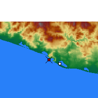 Nearby Forecast Locations - Acapulco - Kaart