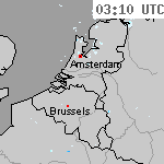 Radarbeelden van Nederland 04:40 UTC