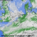 Satellietbeelden van Nederland