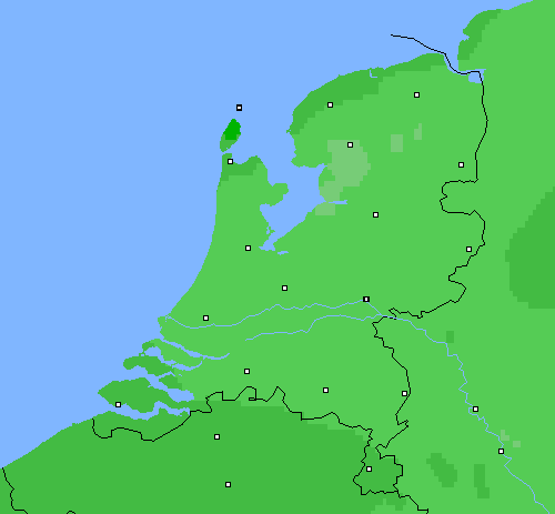 Bewolking Nederland