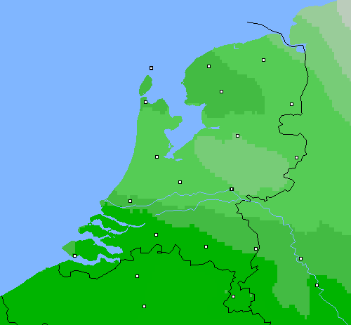 Bewolking Nederland