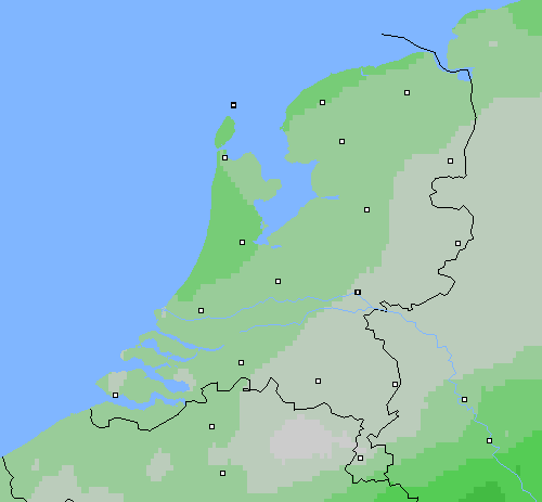 Bewolking Nederland